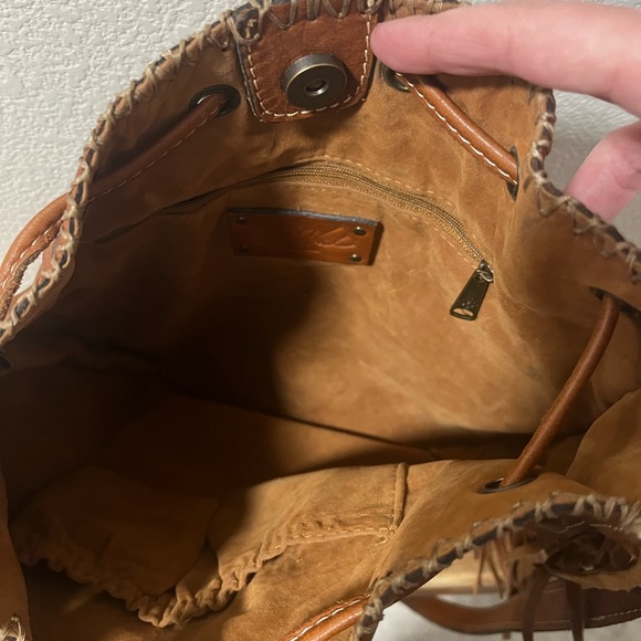 Patricia Nash Tan Genuine Leather Crossbody Bag - Picture 2 of 7